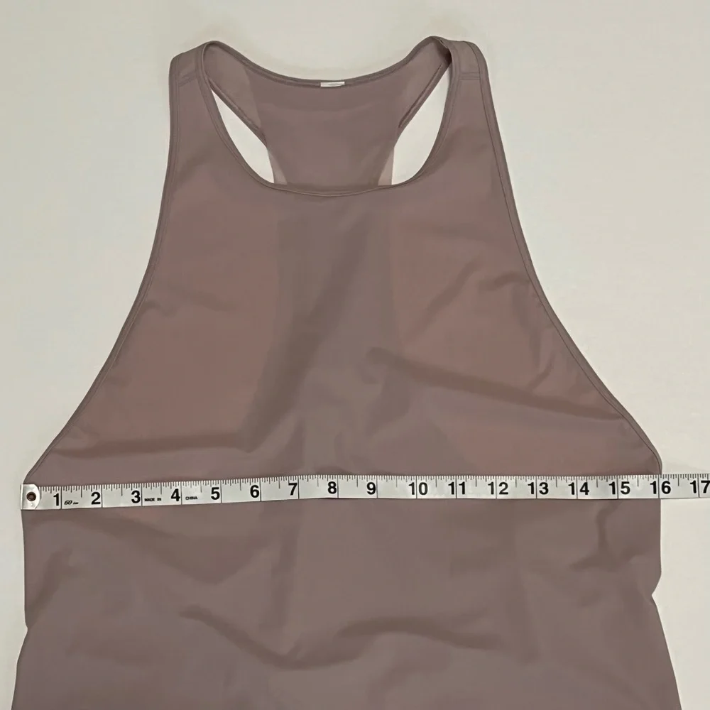 Lululemon Never Still Tank Top Smoky Blush Mauve Pink 6/S/Small Racerback Mesh - Picture 10 of 11